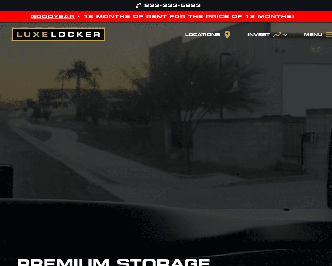 LuxeLocker — PropTech · IoT · Mobile live site screenshot
