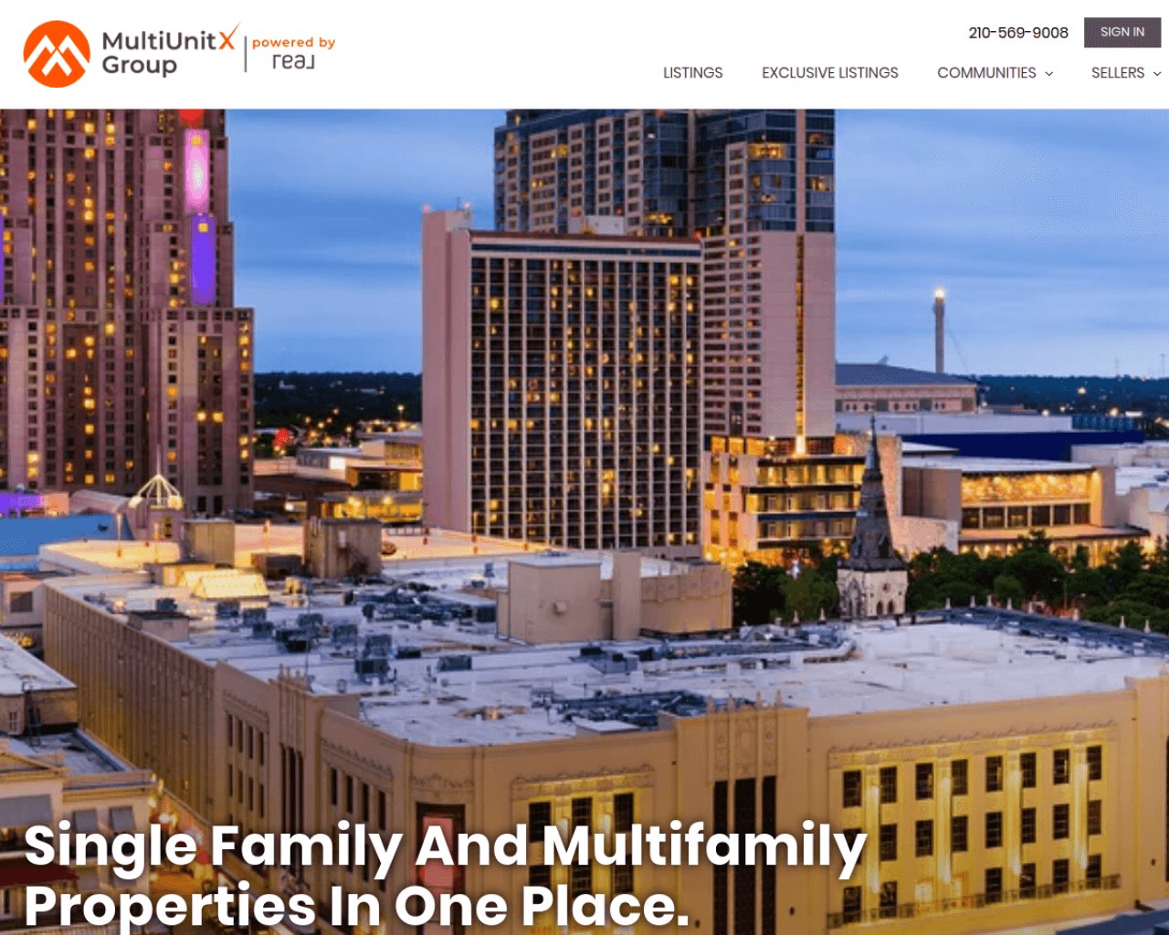 MultiUnitX — Real Estate · Investment live site screenshot