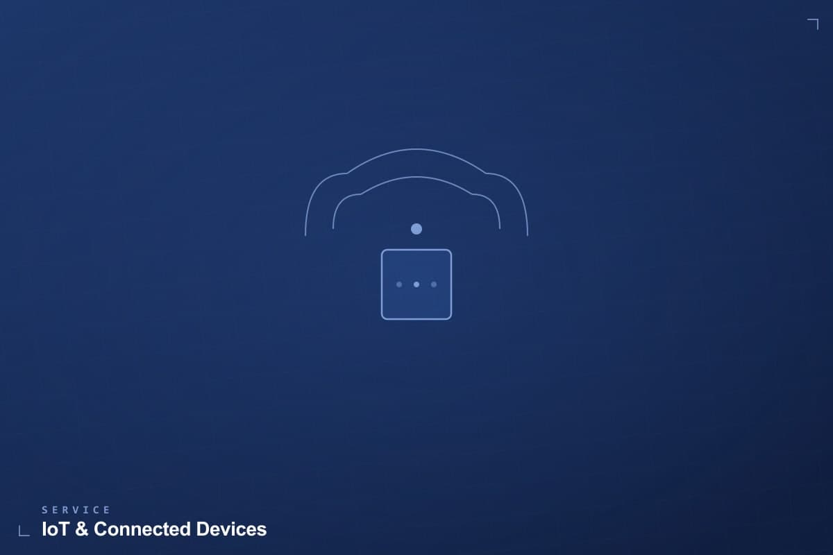 IoT and connected devices architecture illustration